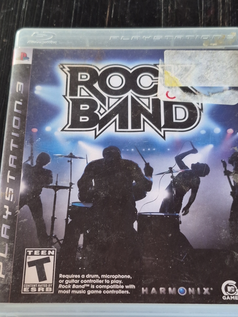 Sony Rock Band Video Game - Black Blue White Cover